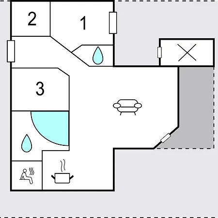 בית נופש Lovely In Sjolund With Kitchen *